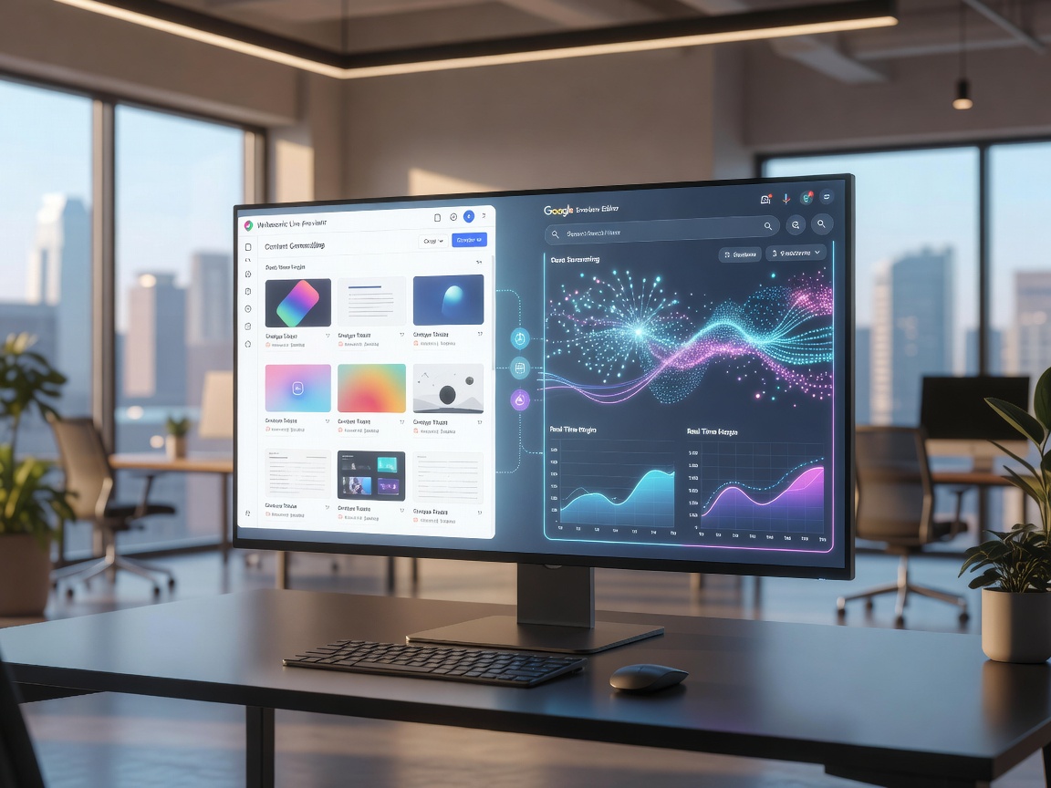 Writesonic live preview editor connected with Google search data engine